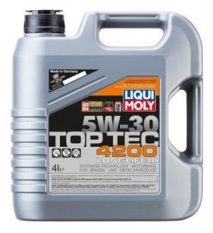 Моторна олива Top Tec 4200 5W-30, 4л LIQUI MOLY 3715 (фото 1)