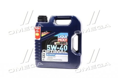 Олива моторн. OPTIMAL SYNTH 5W-40 (Каністра 4л) LIQUI MOLY 3926