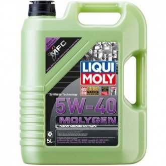 Олива моторн. Molygen 5W-40 (Каністра 5л) LIQUI MOLY 9055 (фото 1)