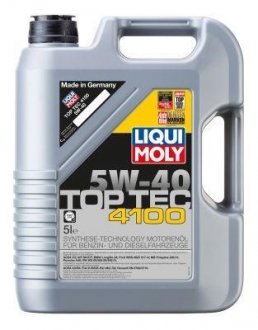 Моторна олива Top Tec 4100 5W-40 5л LIQUI MOLY 9511 (фото 1)