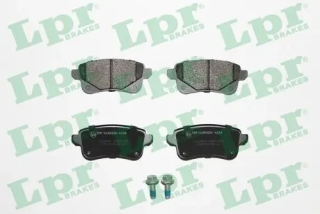 Колодки тормозные дисковые задние (+ болты) Renault Megane IV, Scenic (III,IV) (LPR 05P1979