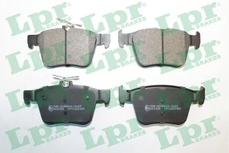 Колодки гальмівні дискові задні Audi A3 (13-20), Q3 (18-)/ Skoda Superb III/ VW Passat B8, Tiguan (16-) LPR 05P2104