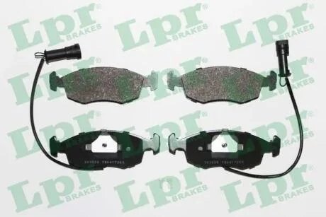 Комплект гальмівних колодок з 4 шт. дисків LPR 05P269