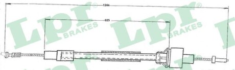 Фото трос зчеплення LPR C0091C Трос зчеплення LPR C0091C