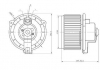 Электровентилятор отопителя LAND CRUISER 100 4.2d / 4.7i (98-) LUZAR LFh 1950 (фото 1)