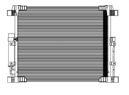 Радиатор кондиционера (без ресивера) Infiniti FX35/QX70 (08-) LUZAR LRAC 14F0A (фото 1)