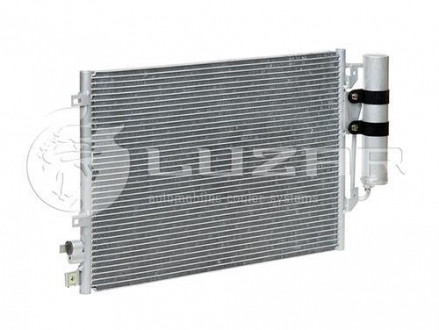Радиатор кондиционера Logan 1.4/1.6 (04-) с ресивером АКПП/МКПП LUZAR LRAC ReLo04360
