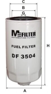 Фільтр паливний M-FILTER DF3504