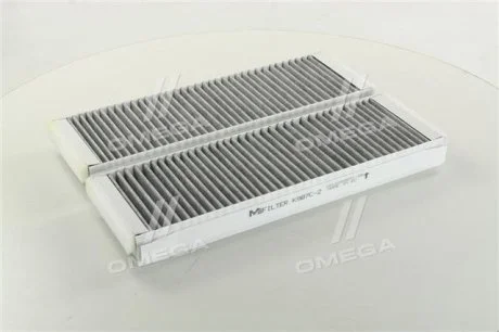 Фільтр салону AUDI A6 04-11 вугільний (2шт.) (вир-во) M-FILTER K987C-2