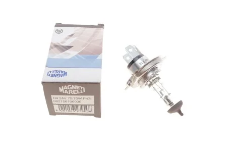 Лампа H4 24V 75/70W P43t (кор.код. H4 24) (вир-во Magneti Marelli) MAGNETI MARELLI 002156100000