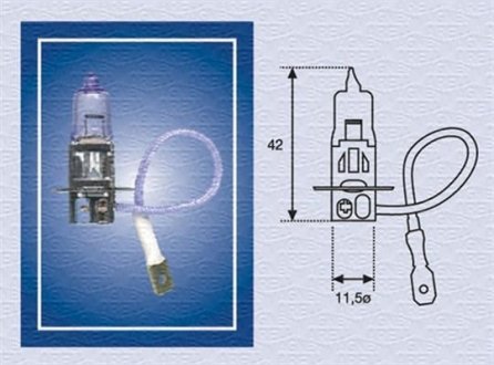 H3 24 Лампа розжарювання (H3 24V 70W) MAGNETI MARELLI 002554100000