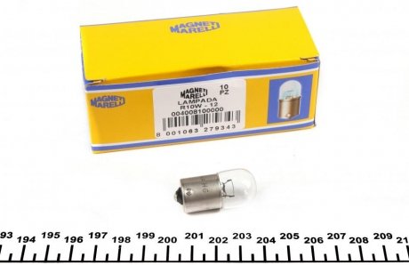 Лампа накалу R10W 12V 10W BA15s MAGNETI MARELLI 004008100000