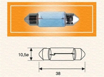 C5W 24 Лампа розжарювання MAGNETI MARELLI 009423100000