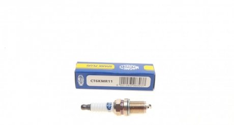 Свічка запалювання CT6KMR11 CHEVROLET AVEO, LACETTI, DAEWOO LANOS MAGNETI MARELLI 062000782304 (фото 1)