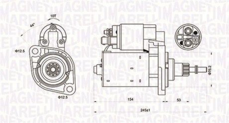 Стартер MAGNETI MARELLI 063720619010 (фото 1)