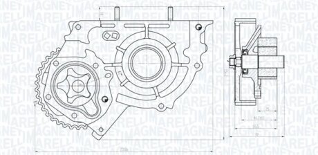 Масляний насос MAGNETI MARELLI 351516000004