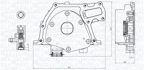 Масляний насос MAGNETI MARELLI 351516000017