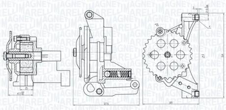 Масляний насос MAGNETI MARELLI 351516000032