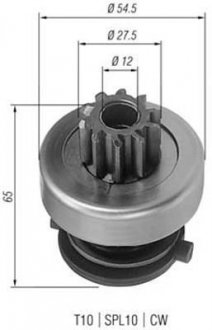 Бендикс стартера MAGNETI MARELLI 940113020166