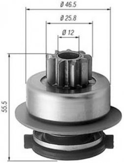 Бендикс стартера MAGNETI MARELLI 940113020256 (фото 1)