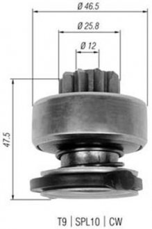 Бендикс стартера MAGNETI MARELLI 940113020329 (фото 1)