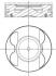 Поршень з кільцями MB 83,51 OM 642 цил. 1-3 (Mahle) MAHLE / KNECHT 001 PI 00106 002 (фото 1)