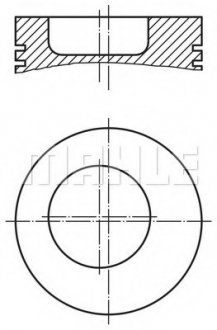 Поршень MAHLE / KNECHT 002 79 00 (фото 1)