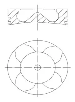 Поршень MAHLE / KNECHT 007 PI 00163 000