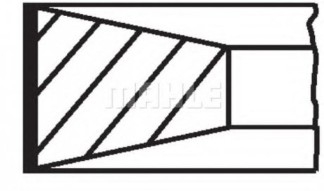 Кільця поршневі MAHLE / KNECHT 009 25 N0