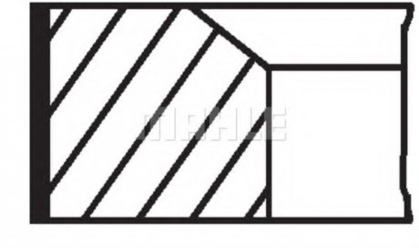 Кільця поршневі MAHLE / KNECHT 013 RS 00114 0N2 (фото 1)