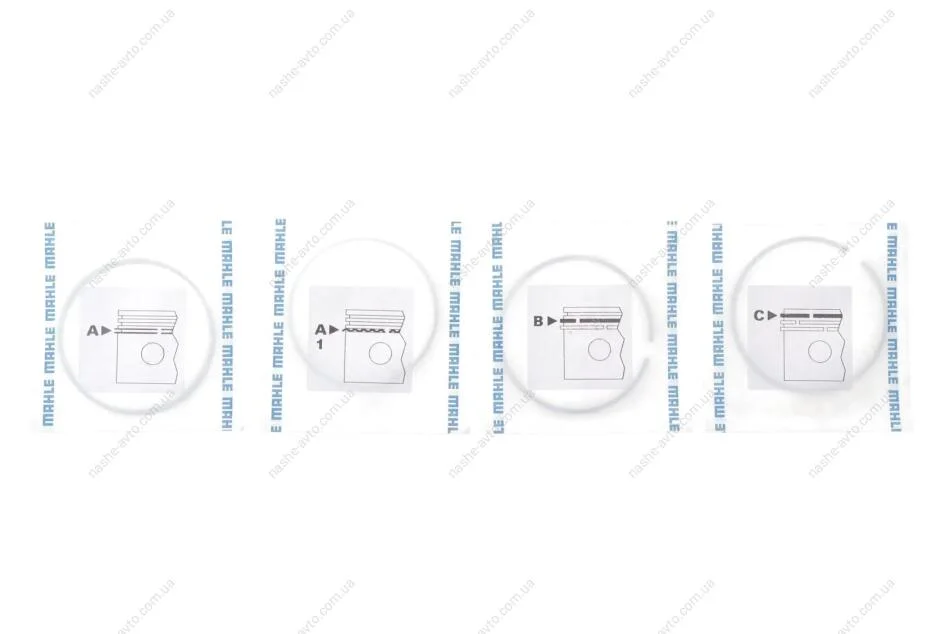 Кільця поршневі MAHLE / KNECHT 013 RS 10101 0N0 (фото 1)