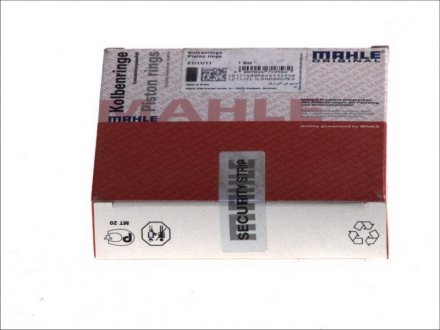 Кільця поршневі (виробн. Mahle) MAHLE / KNECHT 015 68 N0