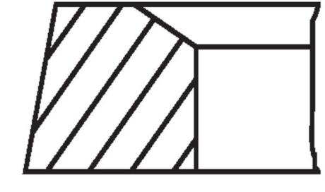 Комплект поршньових кілець MAHLE / KNECHT 02101N0