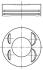 Поршень з кільцями DACIA /RENAULT/NISSAN 72,45 1.2 TCe 16V H5F 13- (MAHLE) MAHLE / KNECHT 021 PI 00127 001 (фото 1)