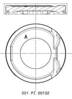 Поршень MAHLE / KNECHT 021 PI 00132 000 (фото 1)
