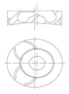 Поршень MAHLE / KNECHT 0222102