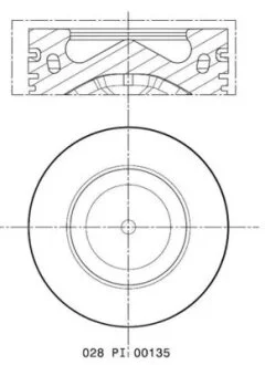 Поршень MAHLE / KNECHT 028 PI 00135 000