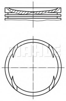 Поршень MAHLE / KNECHT 030 64 00 (фото 1)