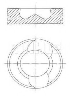 Поршень MAHLE / KNECHT 030 98 00 (фото 1)