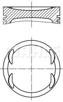 Поршень MAHLE / KNECHT 030 99 02 (фото 1)