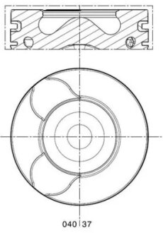 Поршень MAHLE / KNECHT 040 37 00