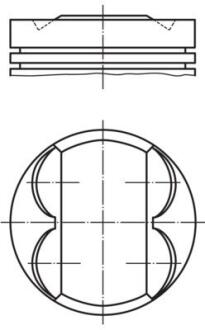 Поршень MAHLE / KNECHT 081 PI 00107 000