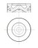 Поршень з кільцями LAND ROVER STD 83.0 2.0D 204DTA/204DTD 15- (MAHLE) MAHLE / KNECHT 279 PI 00104 000 (фото 1)