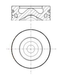Поршень з кільцями LAND ROVER STD 83.0 2.0D 204DTA/204DTD 15- (MAHLE) MAHLE / KNECHT 279 PI 00104 000