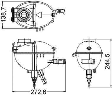 Бачок розширювальний MAHLE / KNECHT CRT 209 000S