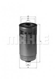 Фільтр паливний MAHLE / KNECHT KC 161