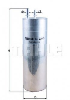 Фільтр паливний MAHLE / KNECHT KL 229/5