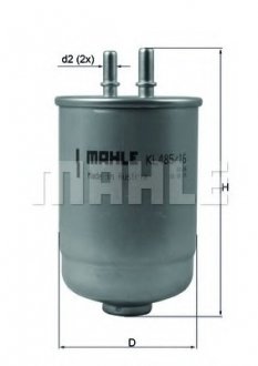 Фільтр палива MAHLE / KNECHT KL485/16D