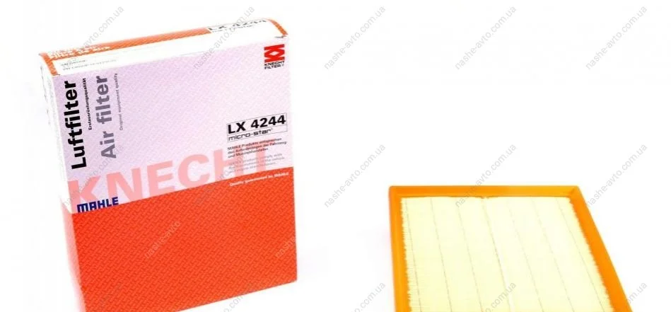 Фільтр повітряний VW POLO V 1.8 GTI 14-, SEAT IBIZA V 1.8 TSI 15- (вир-во KNECHT-MAHLE) MAHLE / KNECHT LX4244 (фото 1)
