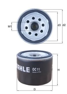 Фото оливний фільтр MAHLE / KNECHT OC11 Оливний фільтр MAHLE / KNECHT OC11